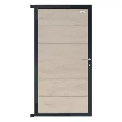 Elephant Forte Zauntor BiColor weiß-anthrazit WPC 90x180cm