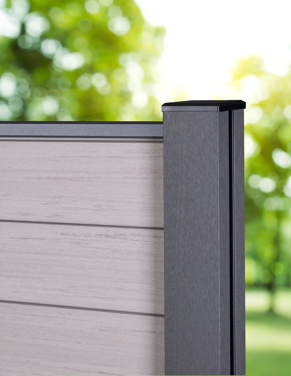 ALU Zaunpfosten mit Stahlkern für Steckzaun System