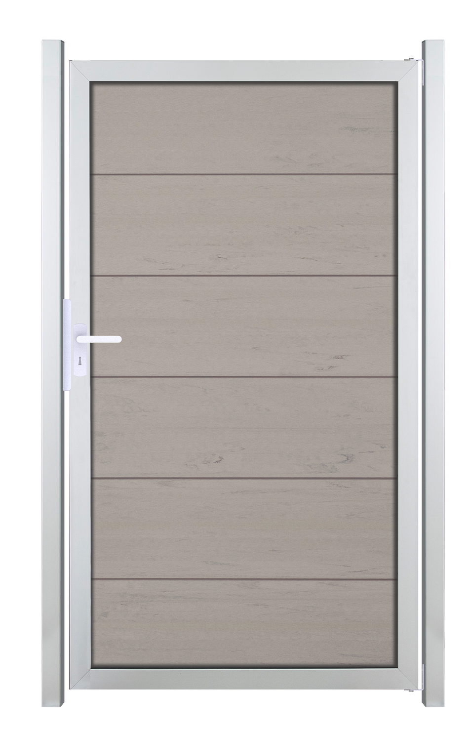 ALU Torpfosten 4mm stahlverstärkt für Fertigzaun System