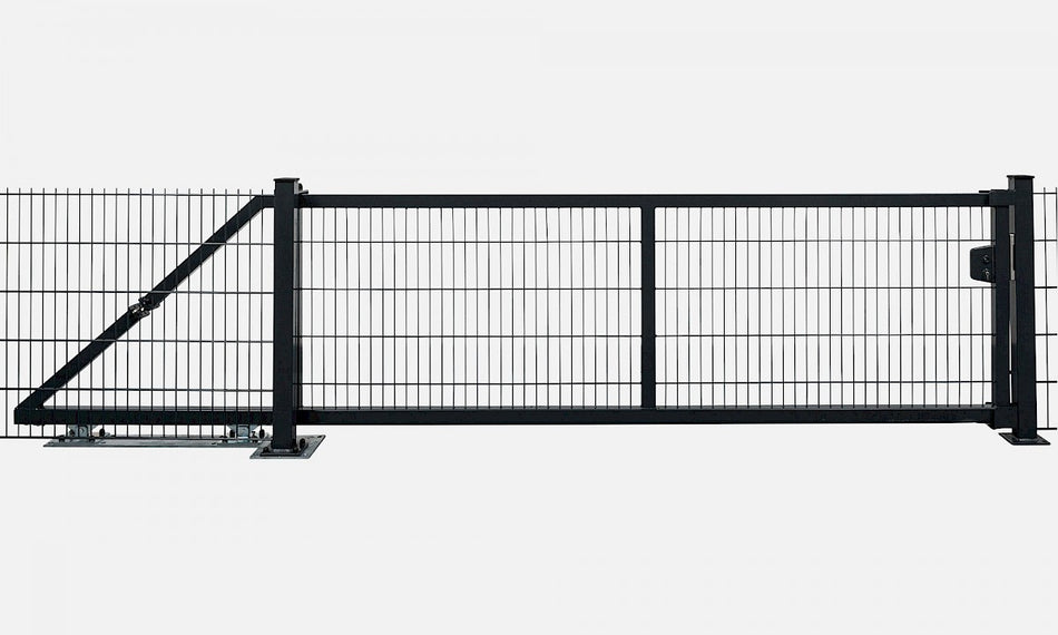 Freitragendes leichtes Schiebetor 6/5/6 (E-Antrieb)